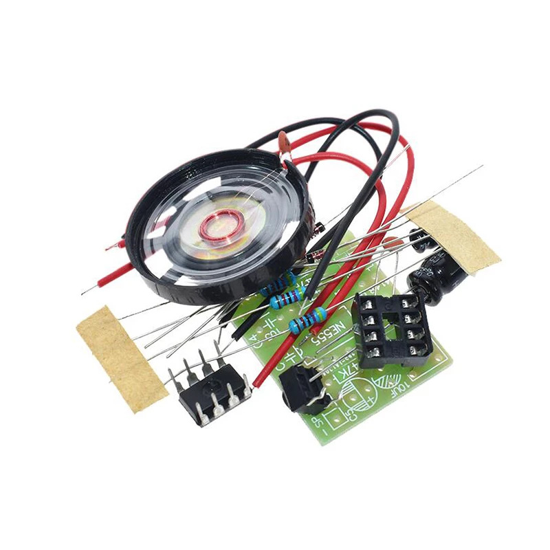 DIY制作散件NE555叮咚门铃套件 NE555门铃套件 数字门铃制作套件