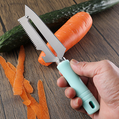 New Colorful Stainless Steel Fruit Peeler, Vegetable Peeler, Citrus Peeler, Bottle Opener, Kitchen Tool