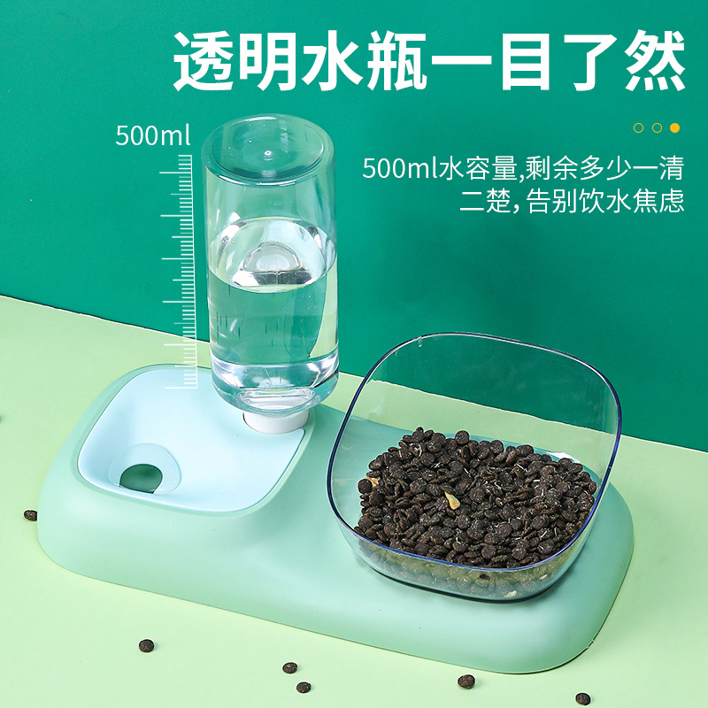 Suministros para mascotas tazón para perros tazón para gatos tazón doble tazón para beber automático tazón para perros tazón para gatos tazón de arroz antidetonante