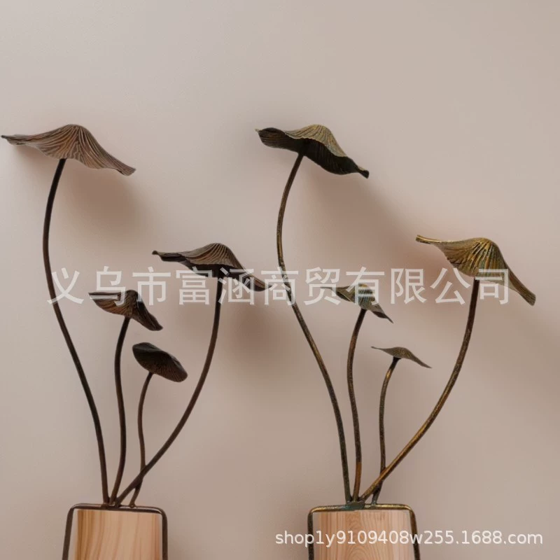 跨境蘑菇花园摆件热卖欧美复古乡村风格铁艺金属花园装饰庭院造景