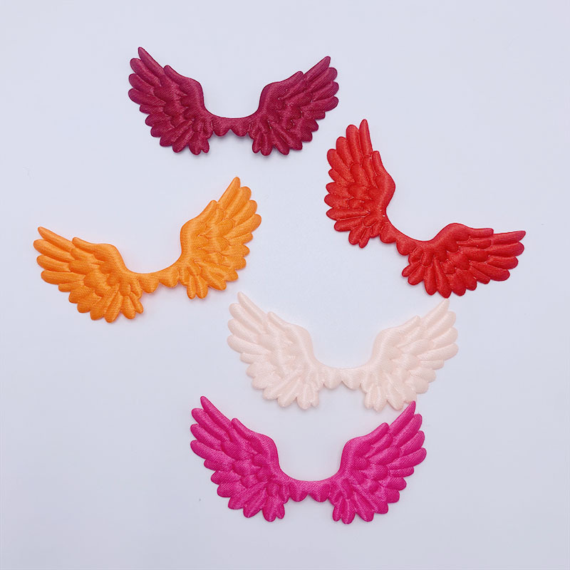Ultrasonic Fabric Embossed Satin Angel Wings DIY Decorative Cake Clothing Bar Toy Accessories