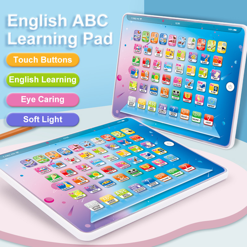 Cross-border large English touch screen tablet learning machine early education machine point reading machine baby children's story machine teaching toys