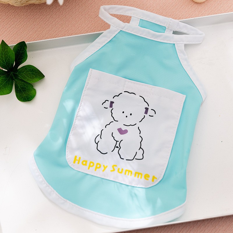 Primavera y verano perros tracción bolsa de hielo sandalias chaleco gato ropa de perro pequeño y mediano que oso ropa de mascota