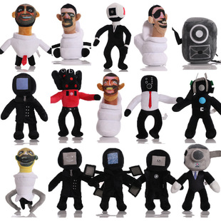 �羳������Ʒ skibidi toilet plush �RͰ�ː���ë�q��߹�����ż
