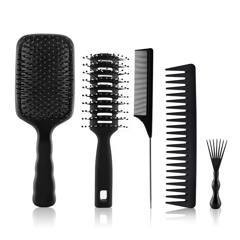 LUOTTSHair Smoothing Airbag Comb Set Oil Head Styling Rib Comb Wide Tooth Tip Tail Comb In Stock