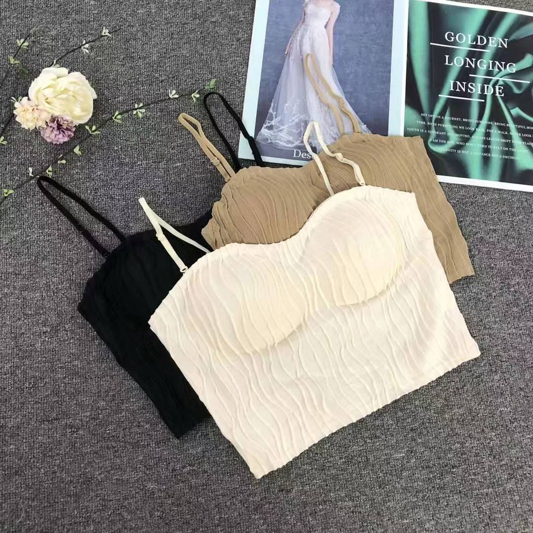 Nueva taza fija sin costuras de alta calidad, chaleco de dama sin anillo de acero, bra de yoga, ropa interior deportiva, mujer al por mayor