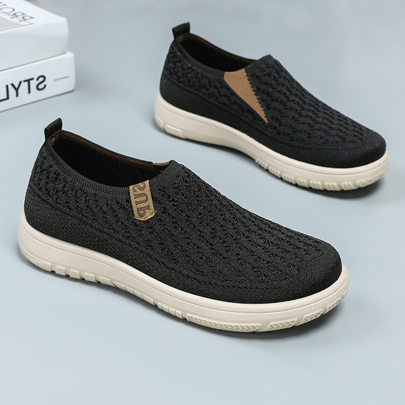 Zapatos de mujer de color sólido, zapatos casuales, zapatos de mujer con suela suave, zapatos de mujer con suela plana, zapatos de cabello