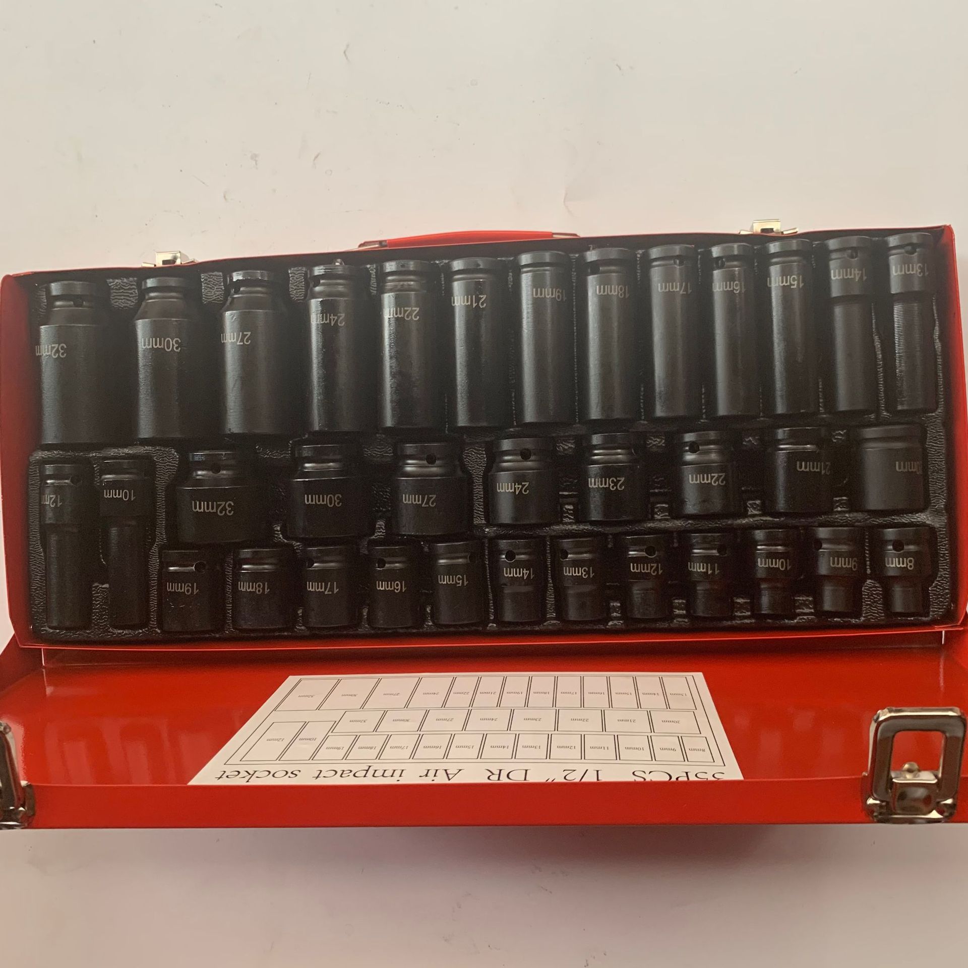 1/2大飞小风炮六角气动扳手短风炮套筒35件套装五金汽保汽修工具