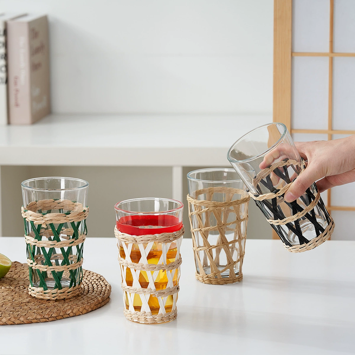 Новый чехол для чашки с молочным чаем, сотканный вручную, с ажурным дизайном, в пасторальном стиле, многофункциональный элемент декора для дома.