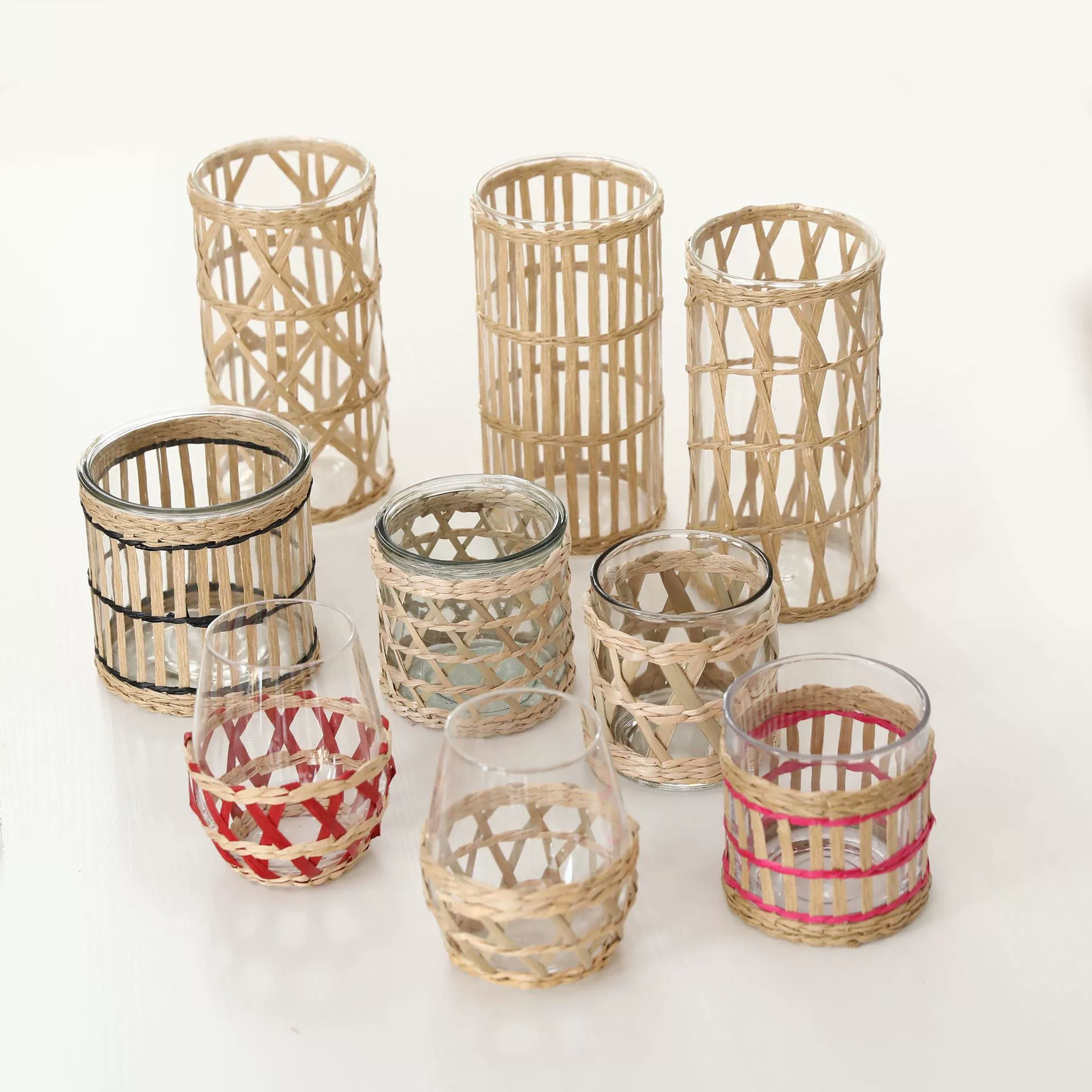 Трансграничная Внешняя торговля натуральная соломенная стеклянная крышка чашки ручной работы ретро креативная крышка чашки чайная чашка соломенная Защитная крышка