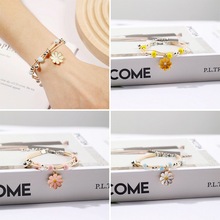 景德镇陶瓷饰品雏菊手链手工编织手饰女可调节直播摆摊货源新款