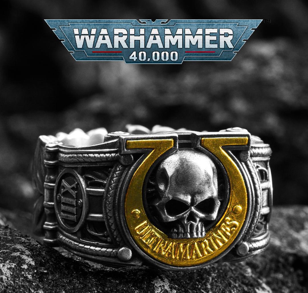 25g Weight Rings Classification 20 Ring Size Star Casting Warhammer 40K Peripheral U Group Otrama Honor Emblem Ring