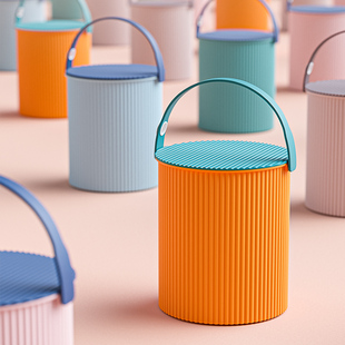 Bucket Stool Plastic Sitting Household Fishing Bucket Portable Bath Bucket Kindergarten Storage Bucket with Lid Thickened Big Gui Qiang