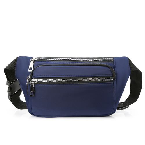 Wholesale new sports waist bag, outdoor casual crossbody bag, fashionable chest bag for women, simple large capacity mobile phone bag