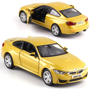 [Box] Ma Ke 1:36 coupe M4 alloy car model door can be opened for children's toys 554035