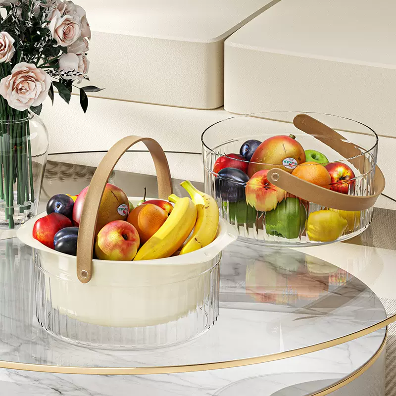 高颜值冰桶家用装啤酒香槟红酒户外野餐水果收纳篮酒吧KTV手提式