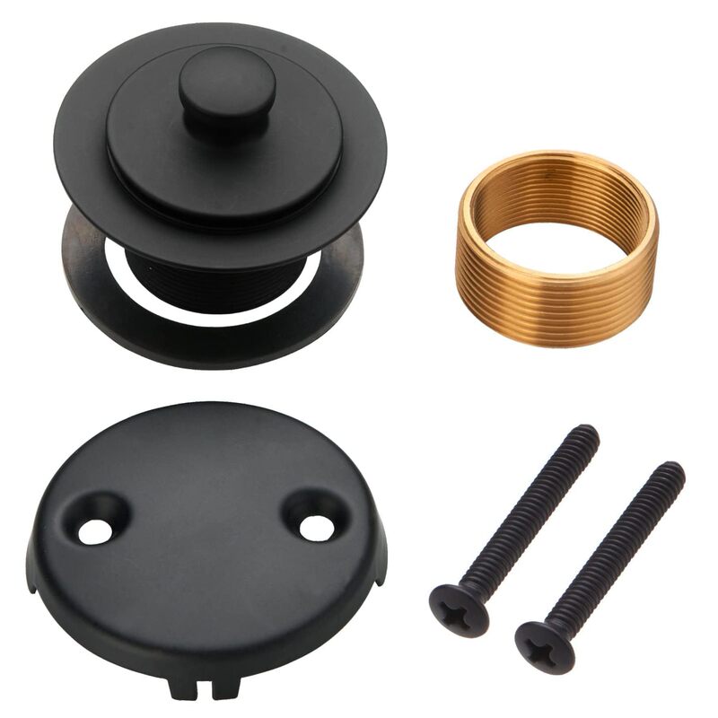 Amazon Tila Bathtub Drain Full Set 50mm Thickened Copper Nut Anti-Odor Plug Universal for Bathroom and Kitchen