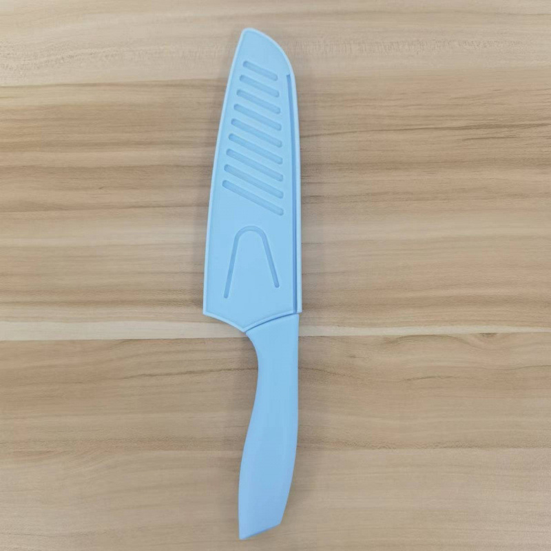 Fabricantes de cuchillos de pintura de cocina de acero inoxidable seis piezas con platos afilados caja de regalo al por mayor comercio exterior spot