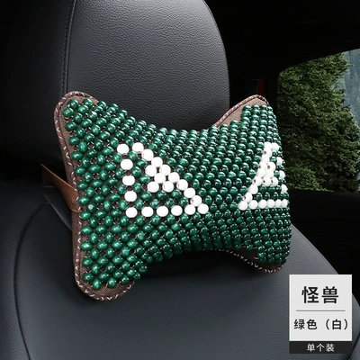 in Summer – Headrest - monster-green-white-headrest-1