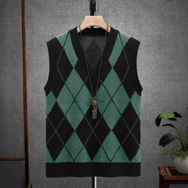 男式针织衫;毛衣;男式毛衫背心