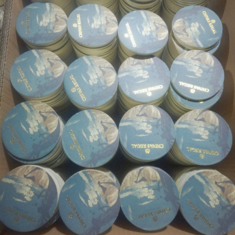 烫金5MM吸水纸杯垫