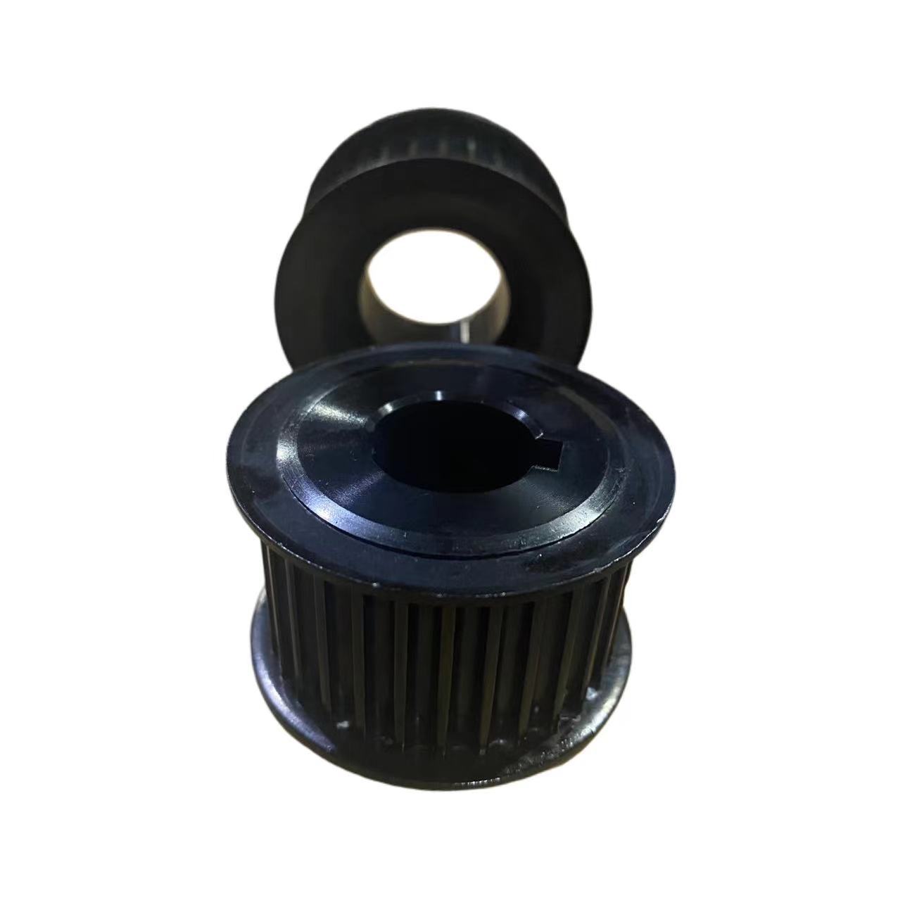 厂家加工非标同步带轮5M8MT5T10MXL铝合金黑色氧化同步轮皮带轮