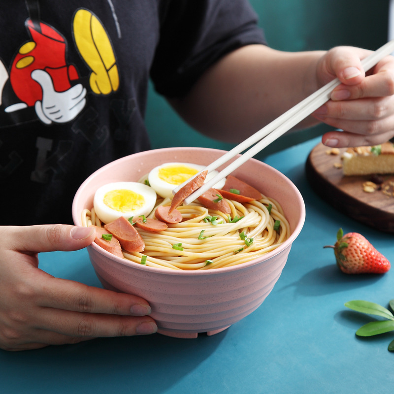 日本のラーメンボウルシングル家庭用クリエイティブ高さボウルライスボウルインスタントラーメンボウル北欧食器大型スープボウルヌードルボウル|undefined