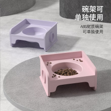 方形陶瓷猫碗可拼碗狗狗粮食碗零食碗防打翻喝水盆猫咪慢食碗