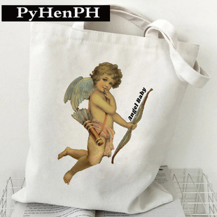 Cute Baby Angel Canvas Bag�羳�W���ɐ���ʹ����ӡ�����ᷫ����