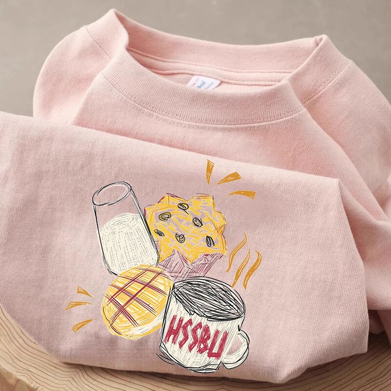 Outlet~Brand Store Clearance: American Retro Style New Loose Fit Printed Cotton Short Sleeve T-Shirt Outlet~Brand Store Clearance: American Retro Style New Loose Fit Printed Cotton Short Sleeve T-Shirt