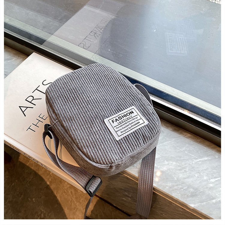2022 Autumn/Winter new Japanese InS-style single-shoulder bag, crossbody bag, corduroy bag, mini phone bag, loose change bag undefined