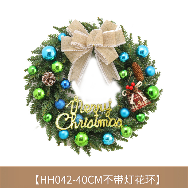 Guirnalda de Navidad adornos de árbol de Navidad guirnalda fiesta atmósfera pared colgante decoración escena diseño puerta colgante Decoración