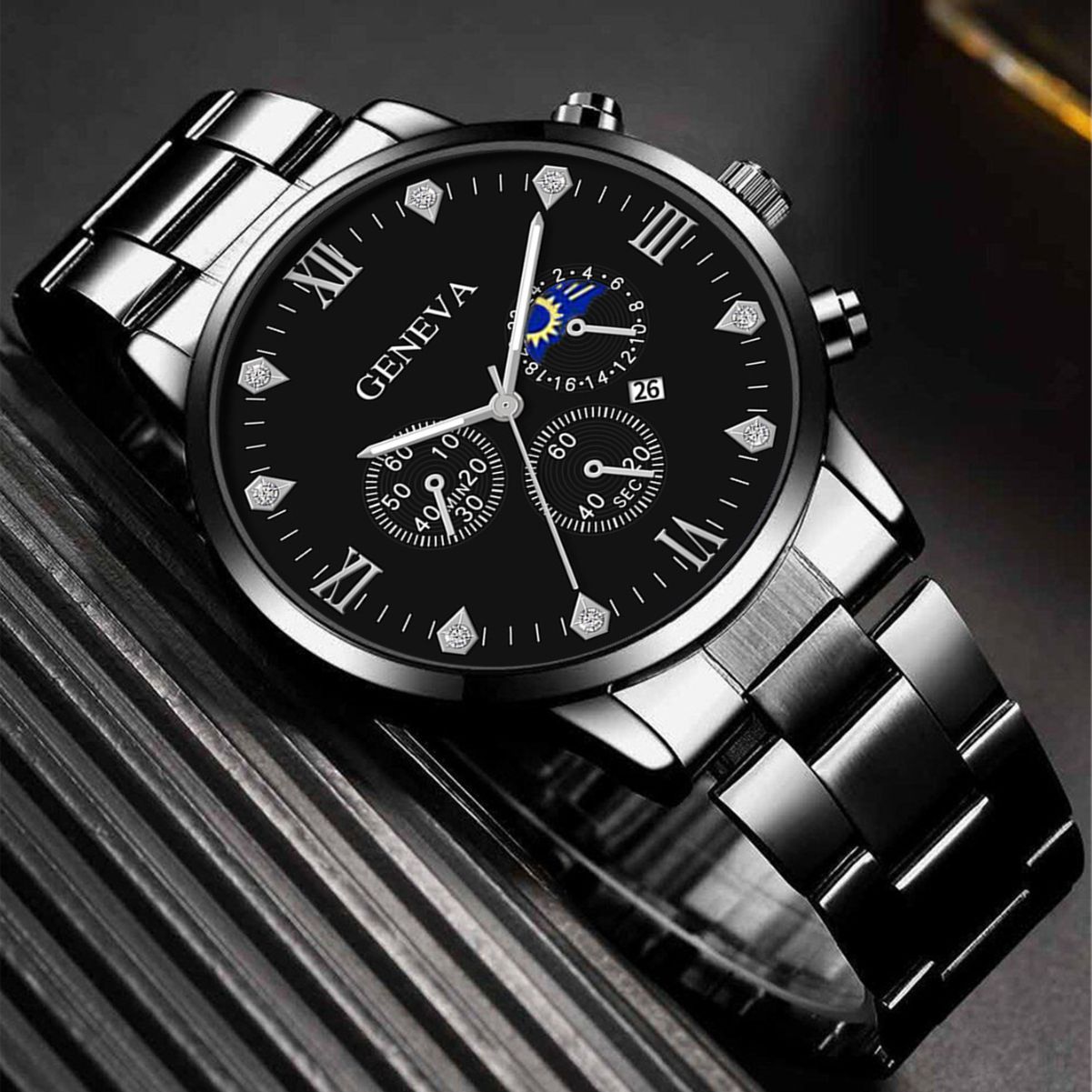 Suministro directo de fábrica, nuevo reloj de cuarzo para hombre 2025, moderno, versátil y elegante, conjunto de reloj y pulsera para hombre