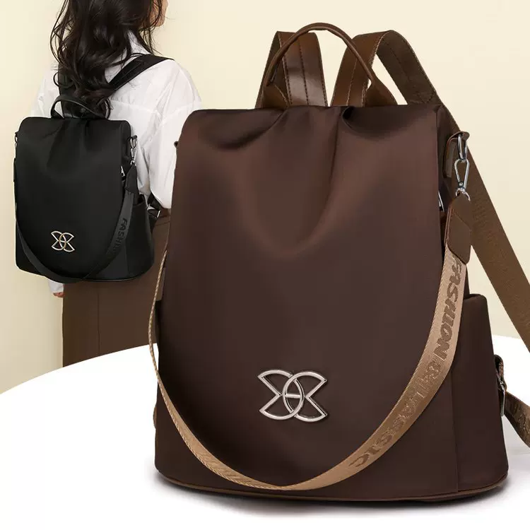 新款防盗尼龙休闲学院风单肩双肩通勤网红同款女包厂家批发外贸