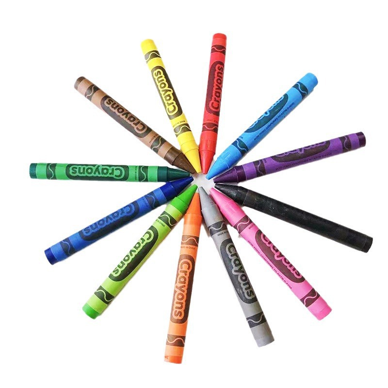 Crayones de Pintura para Niños de 12 Colores 24 Piezas Borrable para Pintura