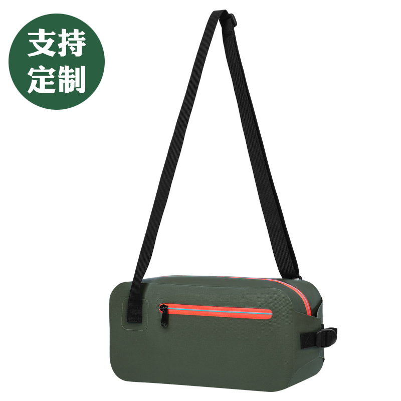 New waterproof shoulder bag for outdoor hiking and cycling, storage bag with adjustable shoulder strap, TPU waterproof portable crossbody bag