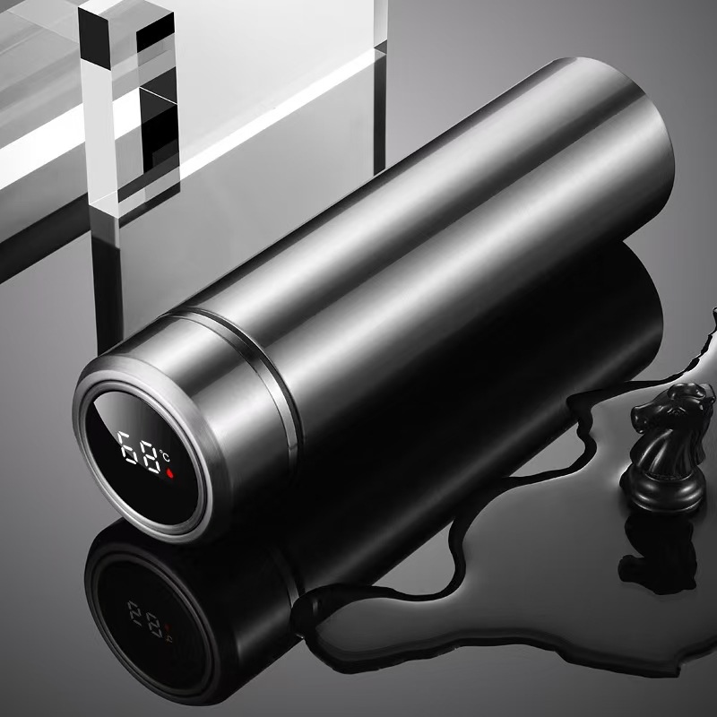 Taza de agua inteligente 316 de acero inoxidable 304 Taza recta de separación de té Regalo unisex Vaso de agua con aislamiento de letras de negocios