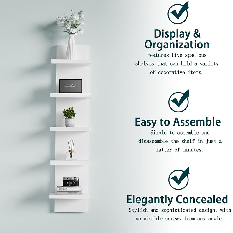 Estante de pared Estante de pared Estante de pared Sala de estar multicapa Estante de decoración de dormitorio Estante de almacenamiento Estante de exhibición de arte simple al por mayor