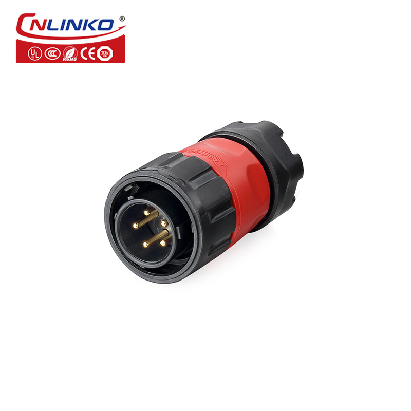 Factory High-Quality LED Power Supply with Cord Waterproof Connector 5-Pin LED Street Light Round Waterproof Connector