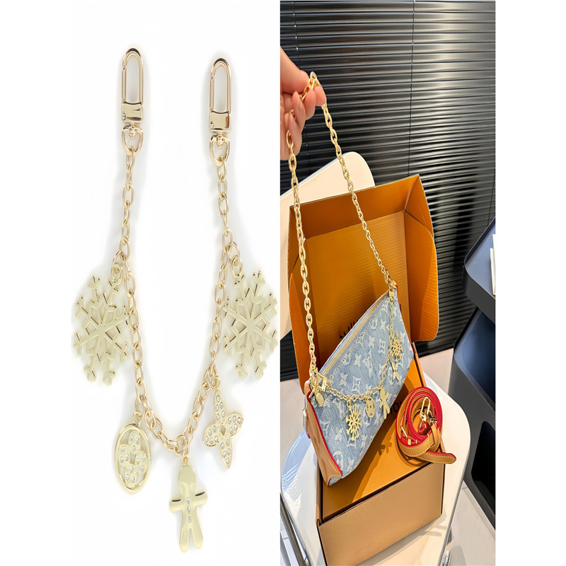 For Lv Carambola Bag Chain Modification Bloom Pouch Decoration Women's Bag Chain Hanging Ornaments Hanging Accessories