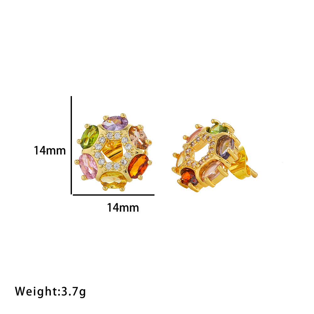 necklace colorful zircon flower niche light luxury new design pendant temperament suit titanium steel necklace_voghion.com