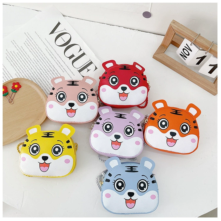 Cartoon polyurethane children's bag, one-shoulder bag, shoulder bag for leisure, small bag, wallet, 2022 collection, Korean style