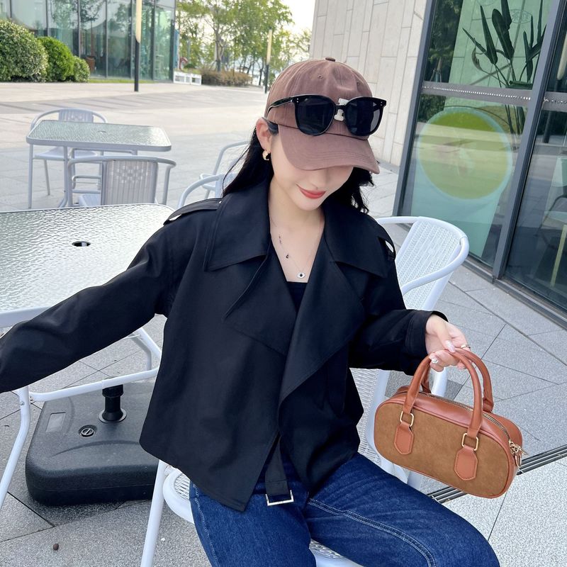 2025秋季新款韩版宽松显瘦百搭休闲短款外套女设计感小众夹克上衣|undefined