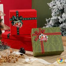 ✅圣诞节礼品盒红色平安果围巾礼物包装盒大号空礼盒厂家批发