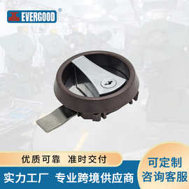 厂家直销旋钮式圆盘锁平面转舌锁配电箱开关柜锁油箱盖工具箱门锁