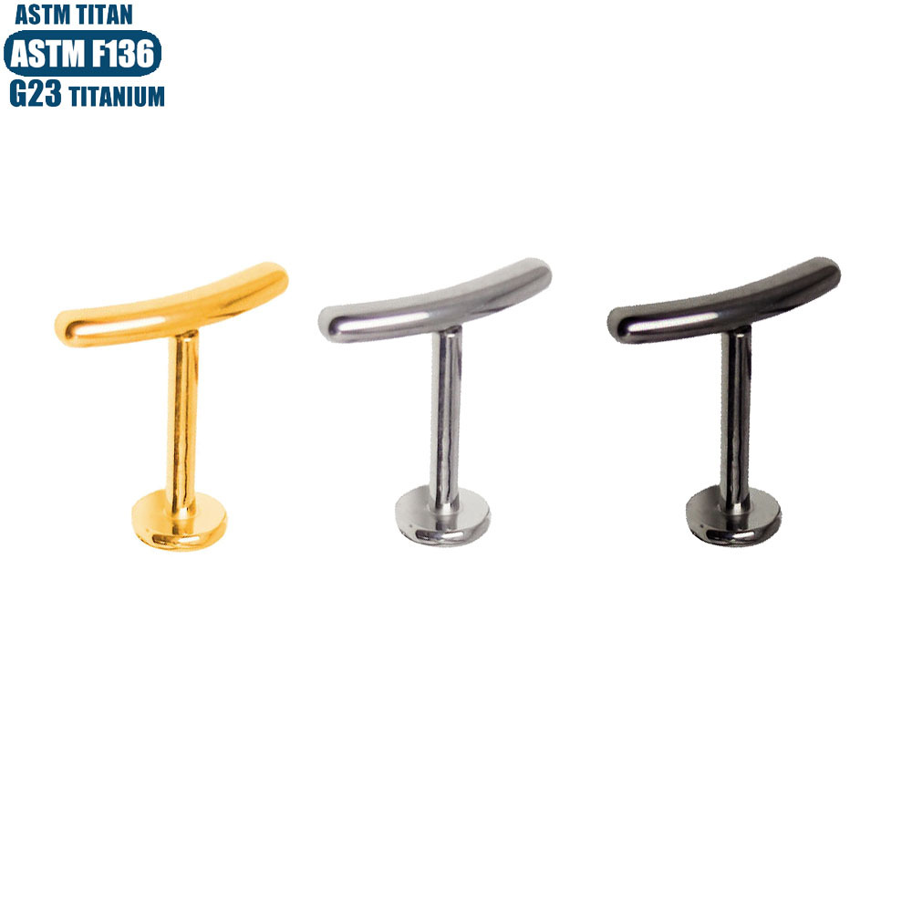 Labret stud lip piercing jewelry styling detail