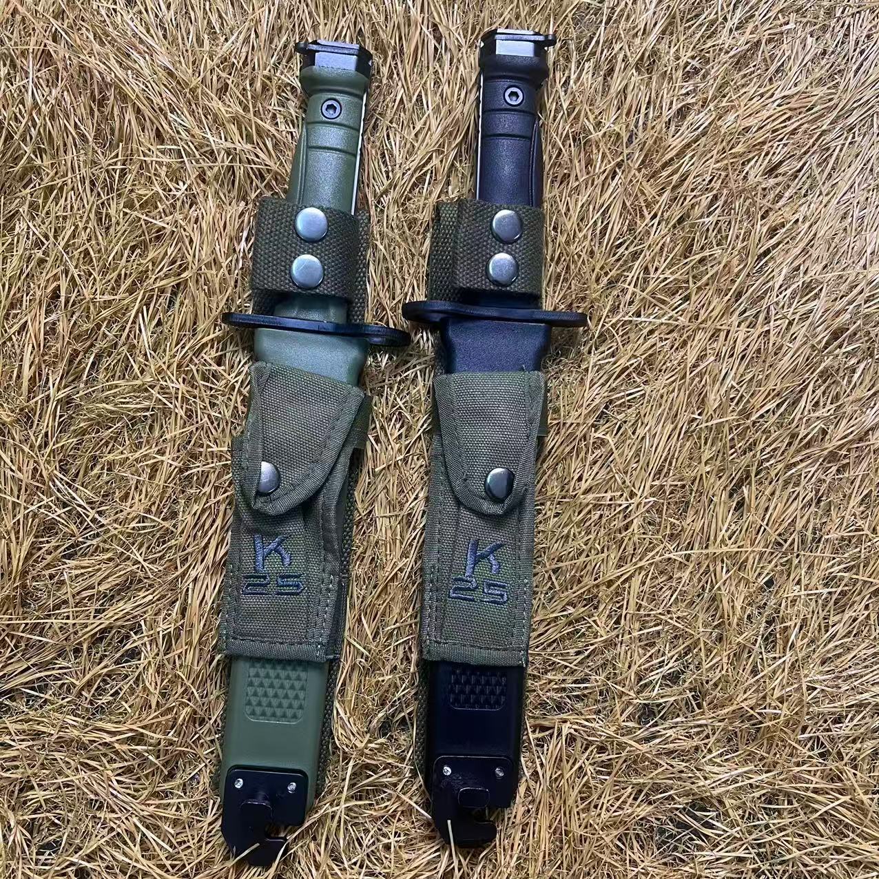 Comercio extranjero transfronterizo de alta calidad K25 segunda generación de cubierta de cuchillo de campamento de supervivencia del ejército de cubierta de cuchillo de veteranos