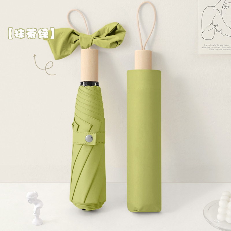 Diseñador de paraguas plegables para estudiantes anti-UV protección solar para mujeres sol y lluvia doble uso paraguas plegables al por mayor