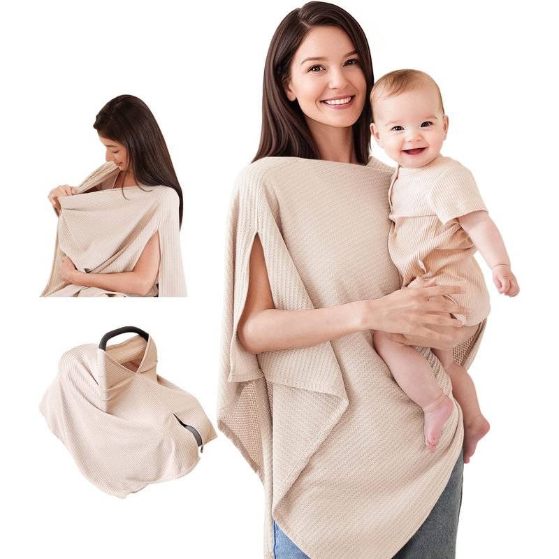 ニット授乳カバー ソフトで通気性のあるプライバシーケープ 多目的授乳ショール 快適でポータブル 女性用|undefined
