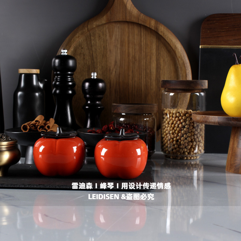 Nuevo estilo chino modelo cocina decoración combinación floral amoladora almacenamiento tarro joyería exposición Sala mobiliario decoración suave